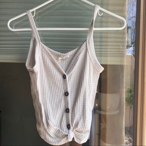 Cream tank top.
